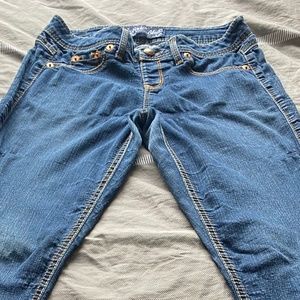 Fade to Blue stretchy blue jeans jeggings